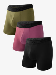 Men's Bamboo Boxer Briefs 3 Pack