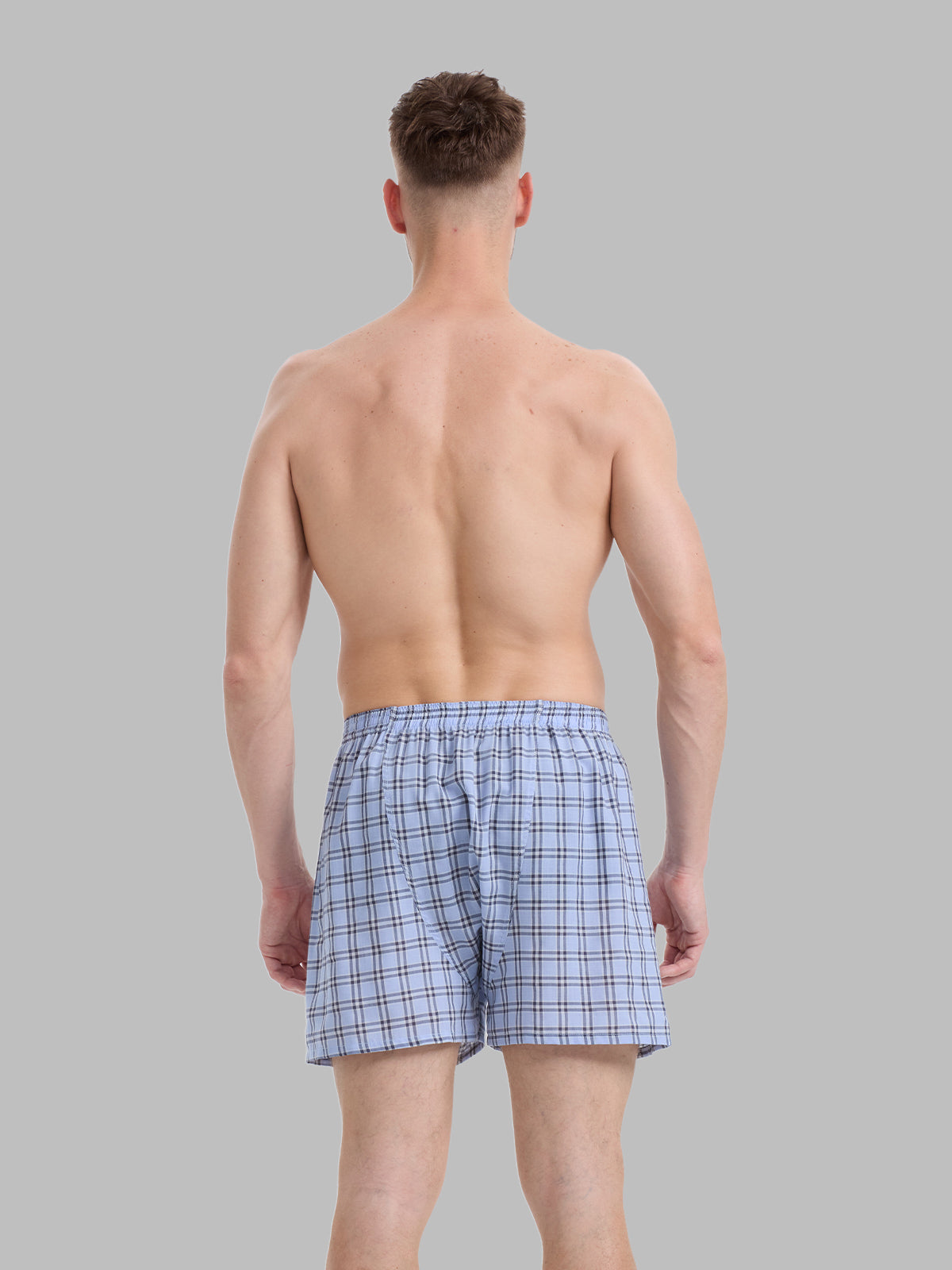 Classic Fit Men’s Woven Boxer Shorts Button Fly Multicolor 6 Pack