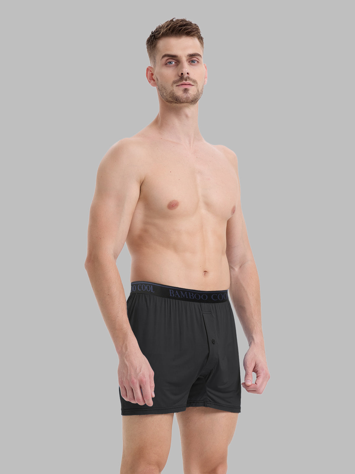 Cooling Soft Men’s Boxer Shorts Lounge Stretch Fit 3 Pack