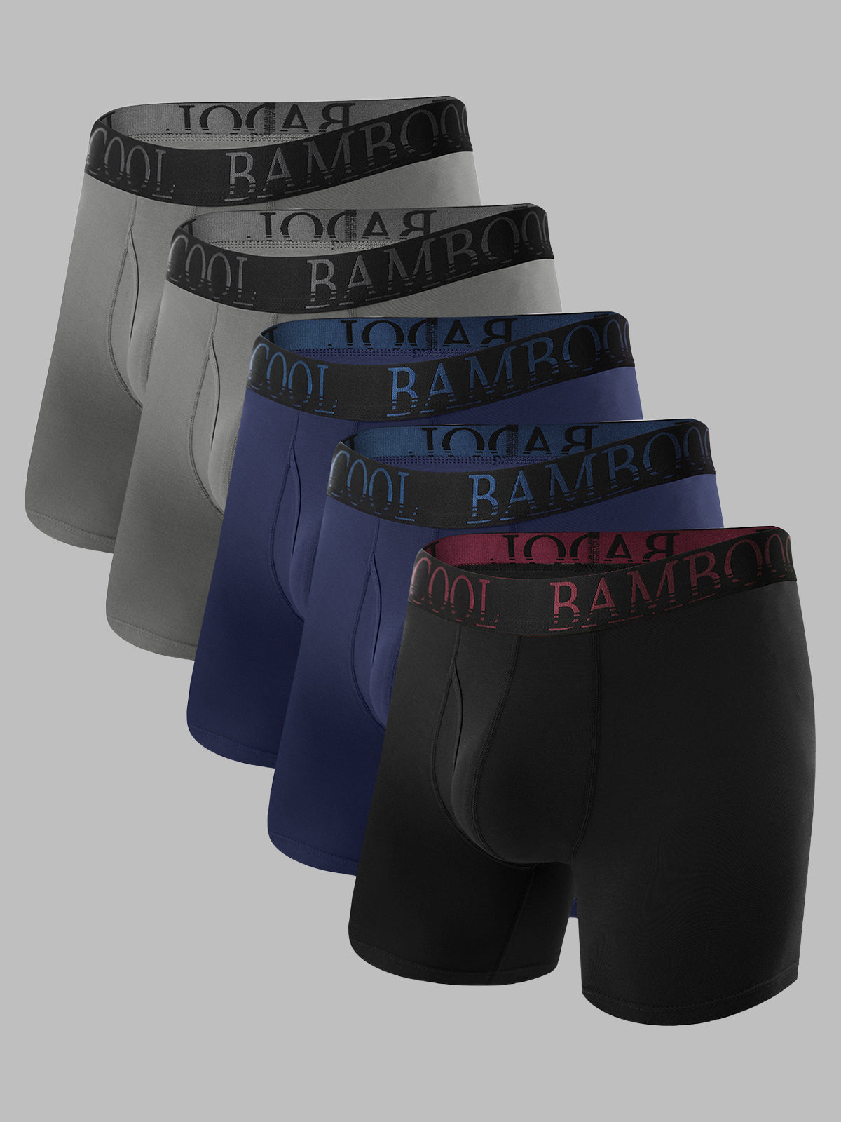 Ultra Soft Men’s Boxer Briefs Moisture-Wicking with Fly 5 or 7 pack