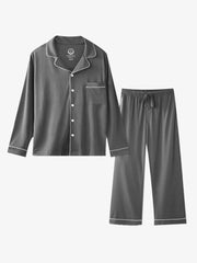 Soft Men Pj Bamboo Pajamas Set 2 Pcs