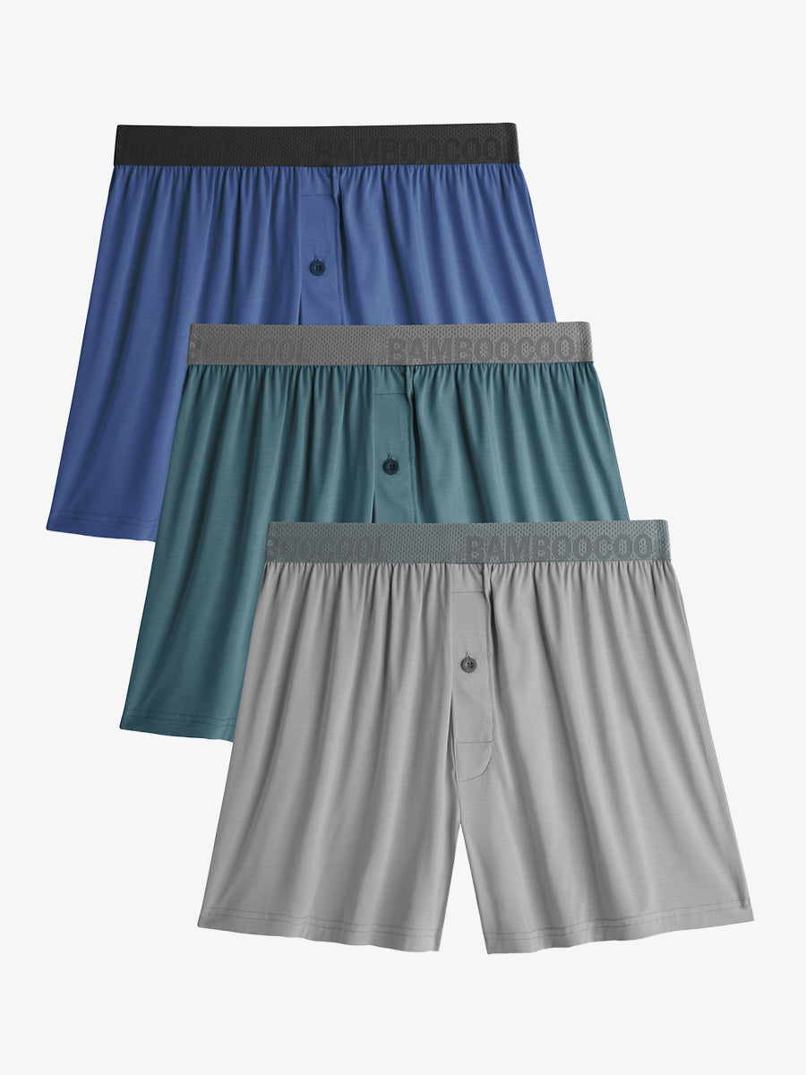 Cooling Men's Boxer Loose Fit 3 Pack - Bamboo Cool