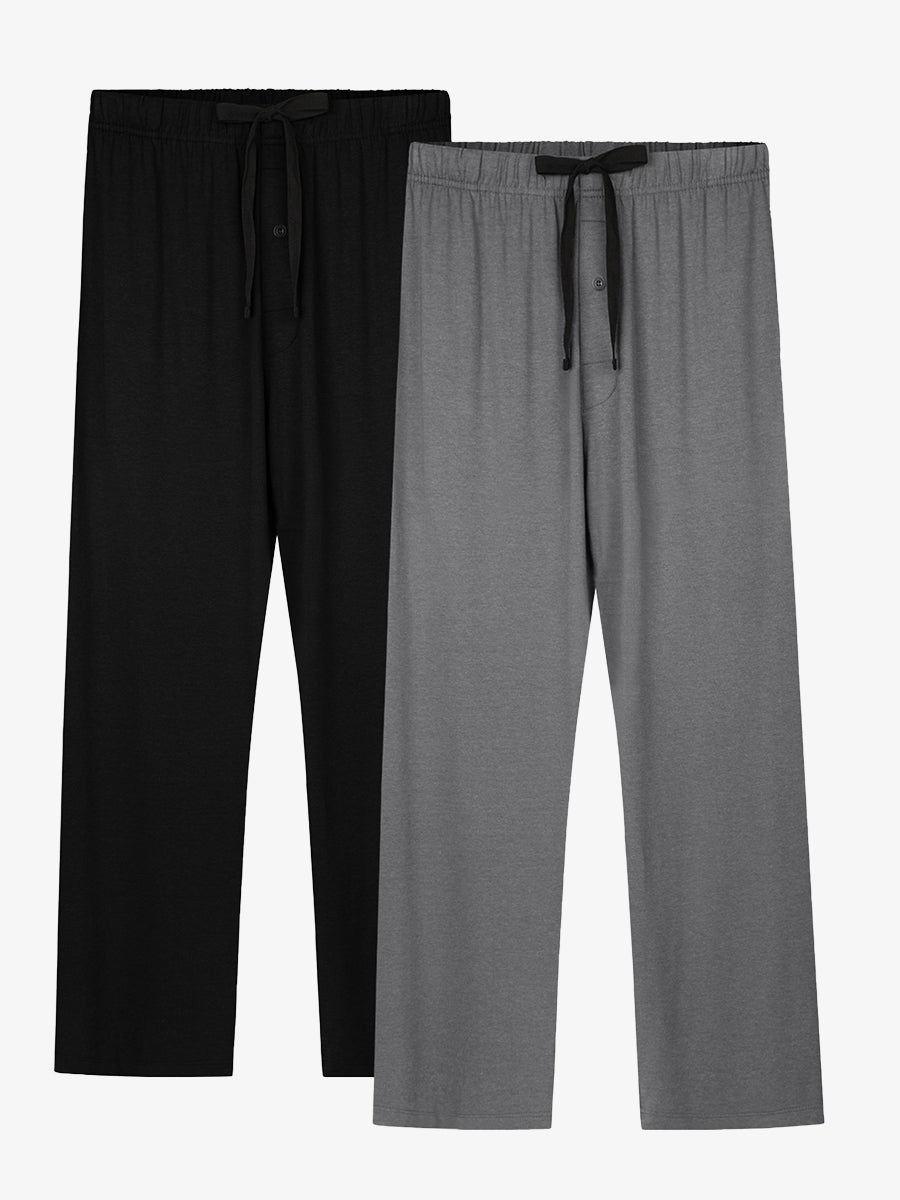 Soft Men Pj Pants with Pockets 2 Pack