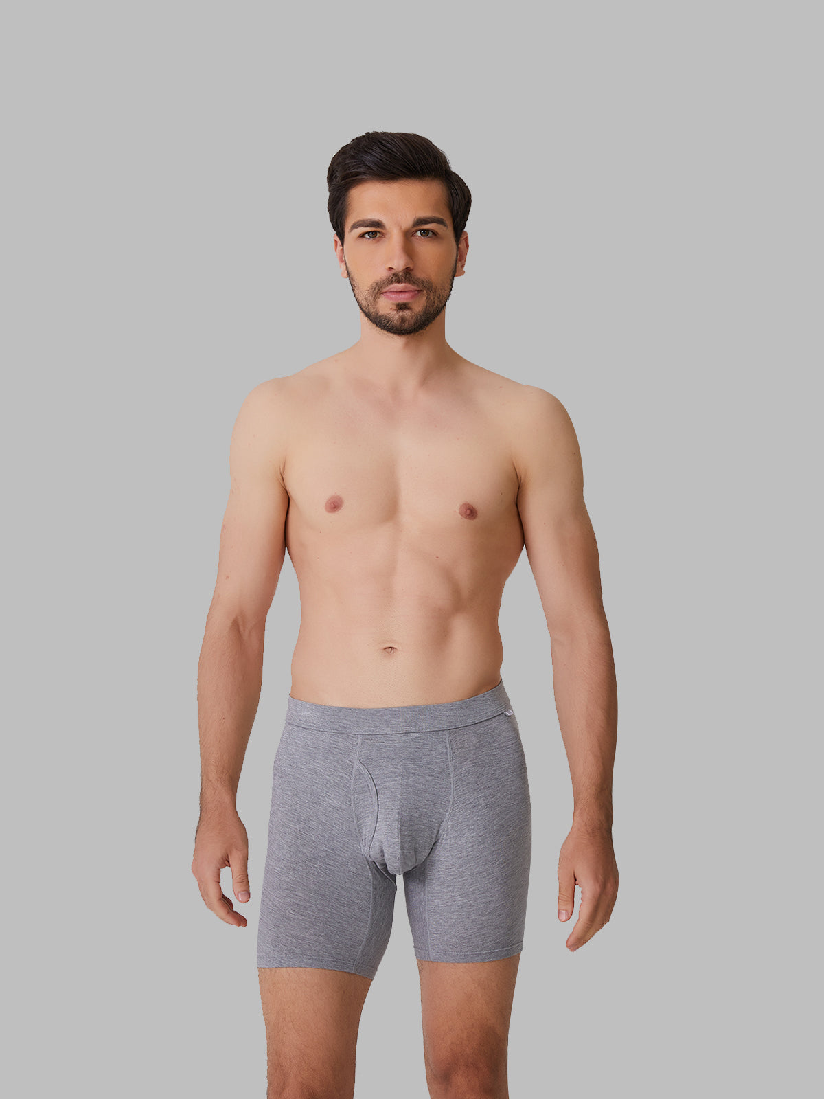 Ultra Breathable Men’s Boxer Briefs No Ride-Up with fly 4 pack