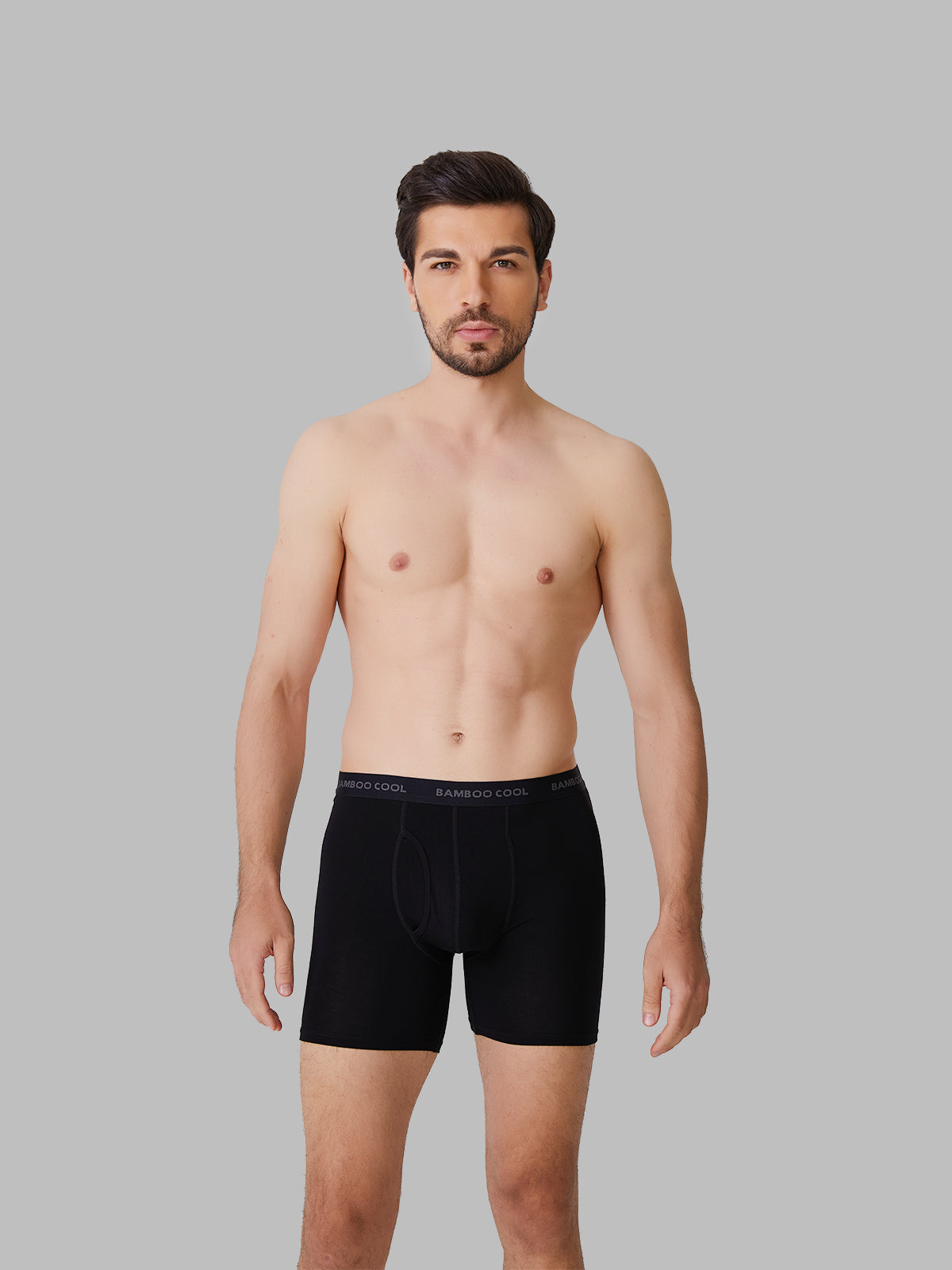 Ultra Soft Men’s Boxer Briefs Moisture-Wicking with Fly 5 pack
