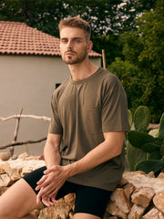 Bamboo Crewneck Mens Workout Shirts