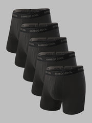 Ultra Soft Men’s Boxer Briefs Moisture-Wicking with Fly 5 pack