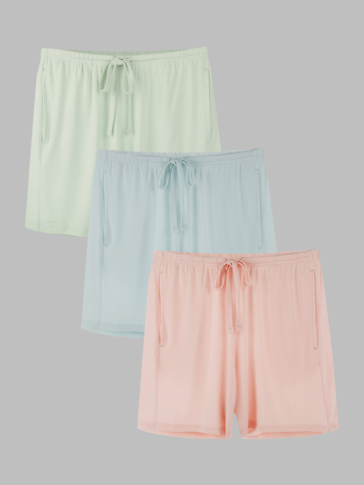 Comfy Lounge Women's Pajama Shorts with Pockets 3 Pack