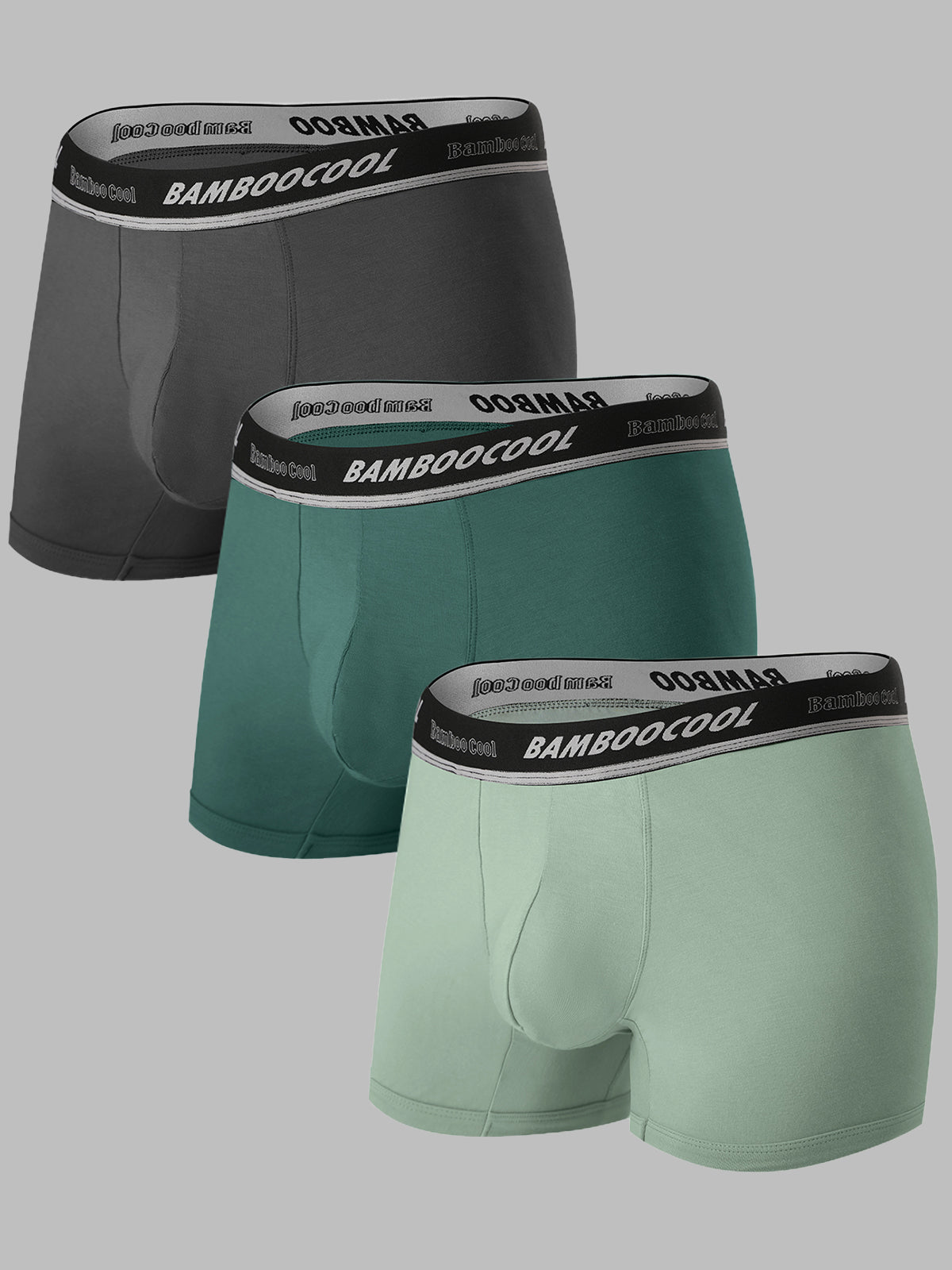 Supportive Soft Men’s Trunks No-Fly Pouch Performance Fit 3 Pack