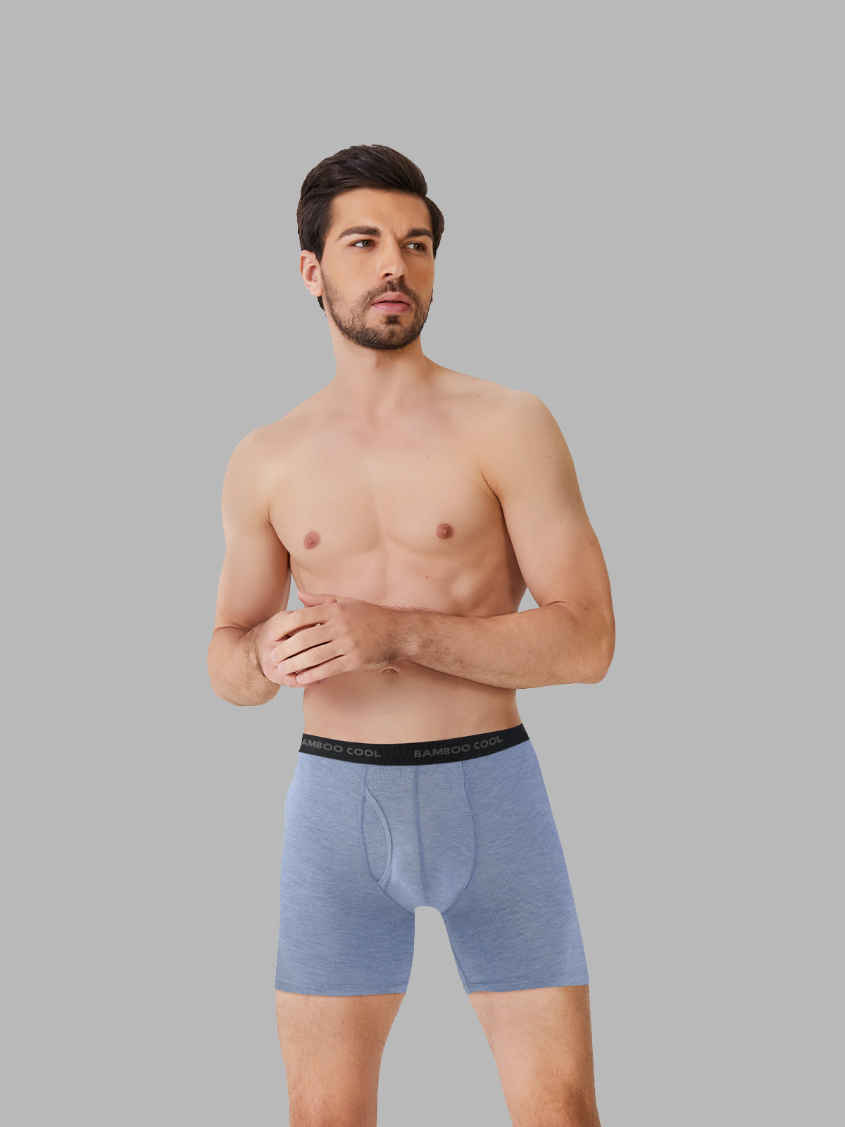 Ultra Breathable Men’s Boxer Briefs No Ride-Up with Waistband Multipack