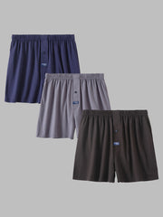 Stretch Relaxed Fit Men's Classic Boxer Shorts 3 Pack