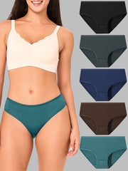 Breathable Women’s Briefs Stretchy Tag-Free 5 Pack