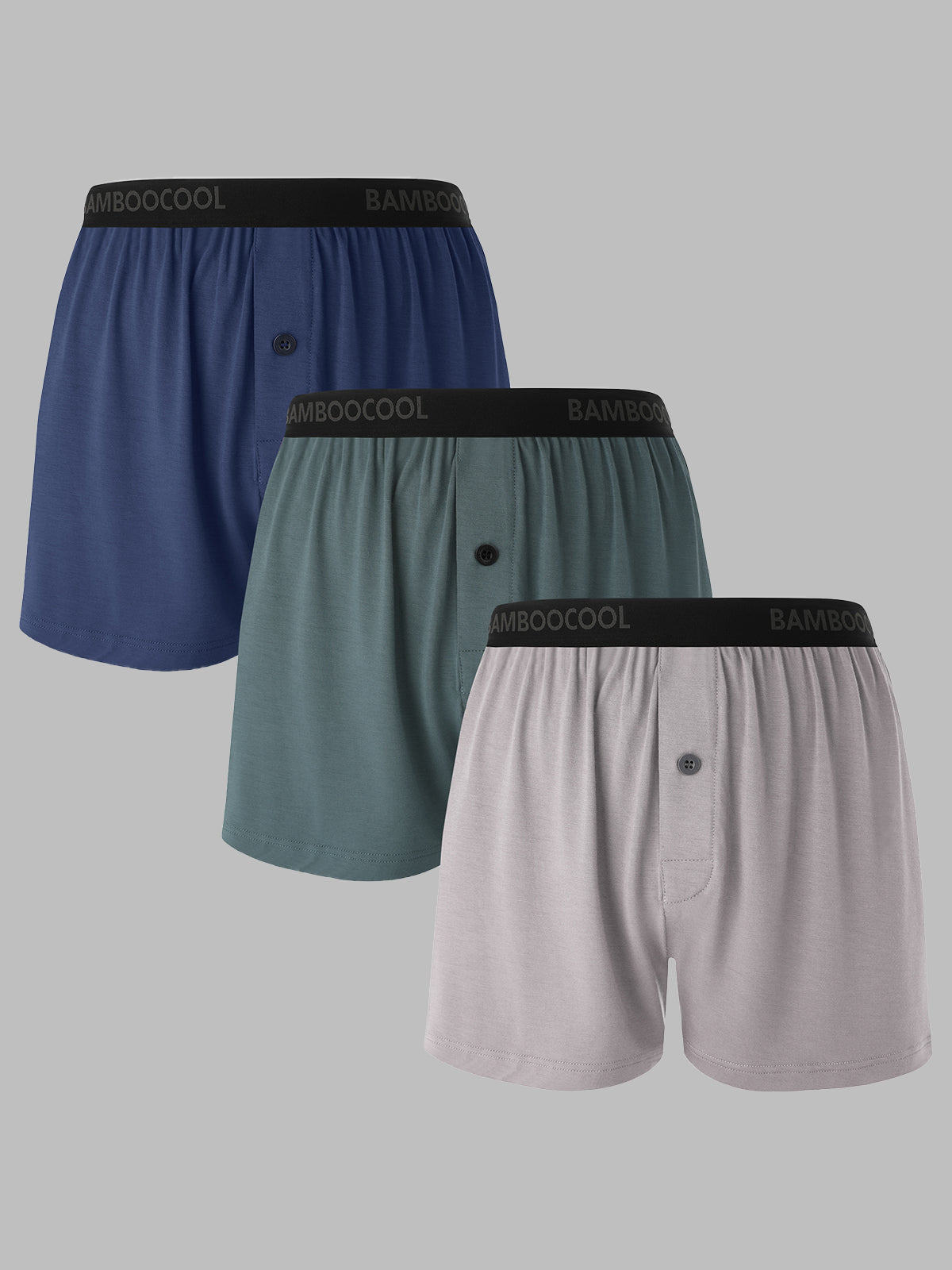 Soft Stretch Men’s Boxer Shorts Knit Casual Fit 3 Pack