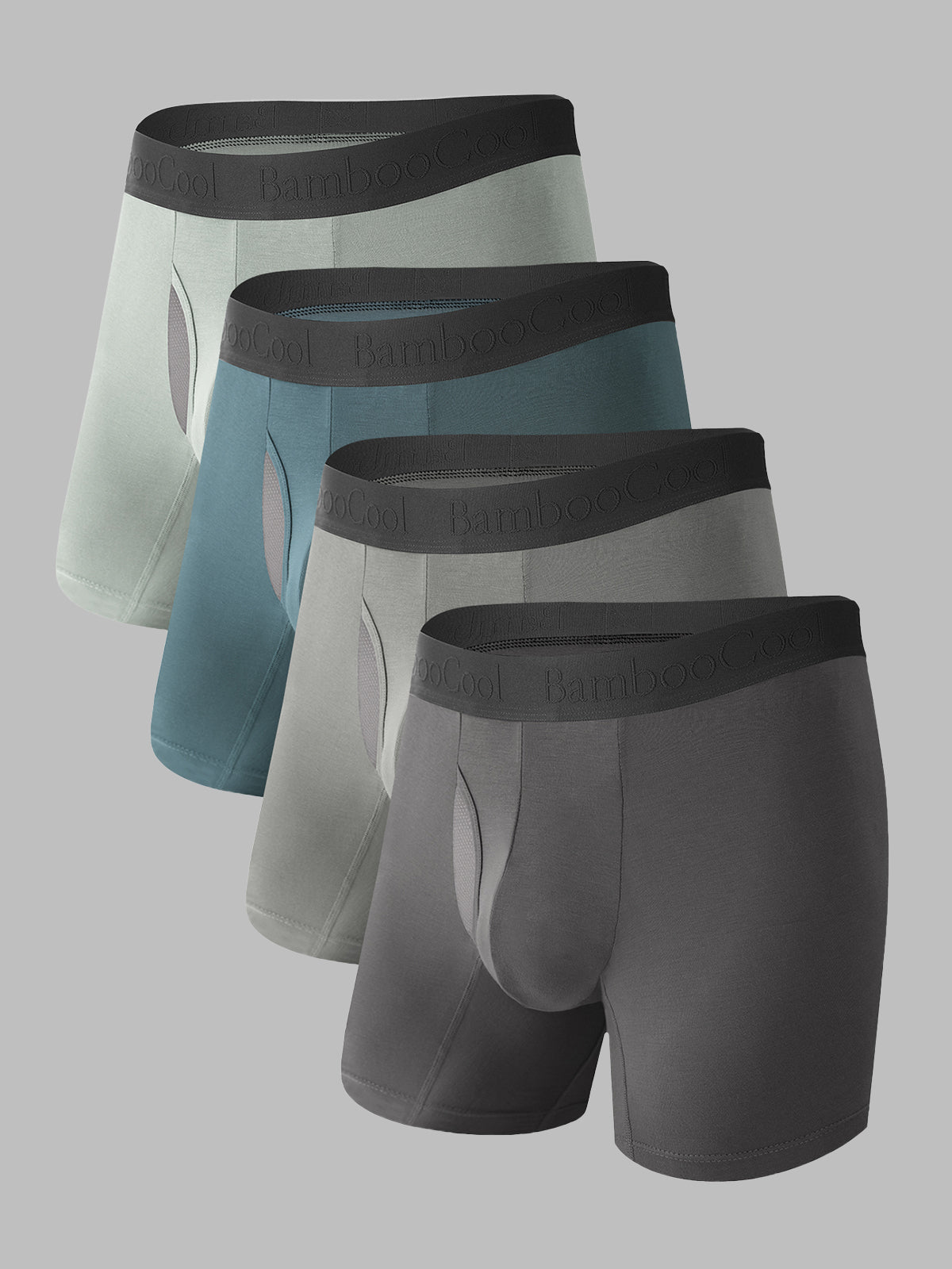 Ultra Mesh Men’s Boxer Briefs Lightweight No Ride-Up 4 Pack