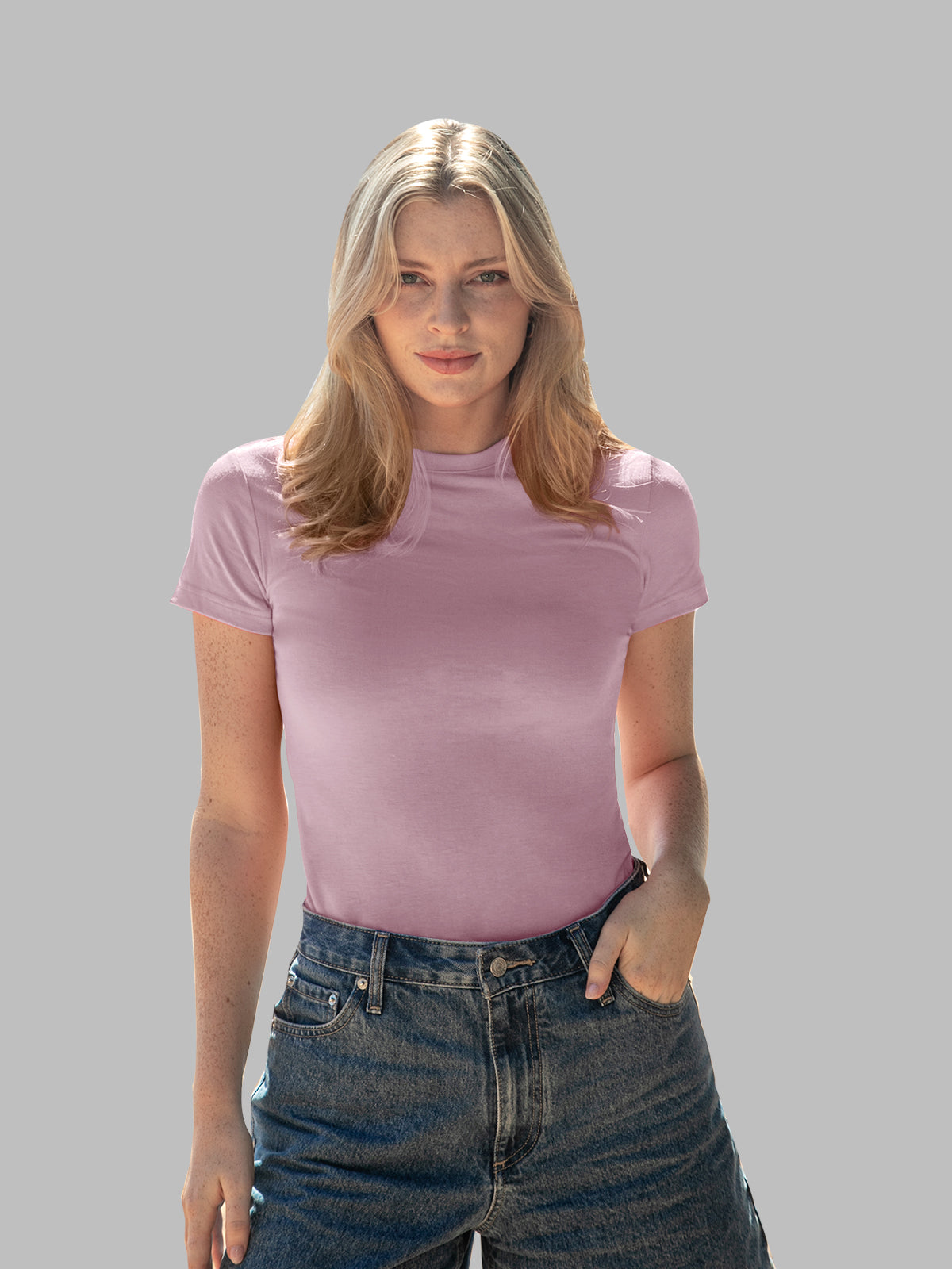 Women's Slim Fit Tee Soft Short Sleeve Basic
