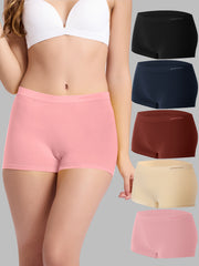 Seamless Women Boyshorts Pink Multi 5 Pack