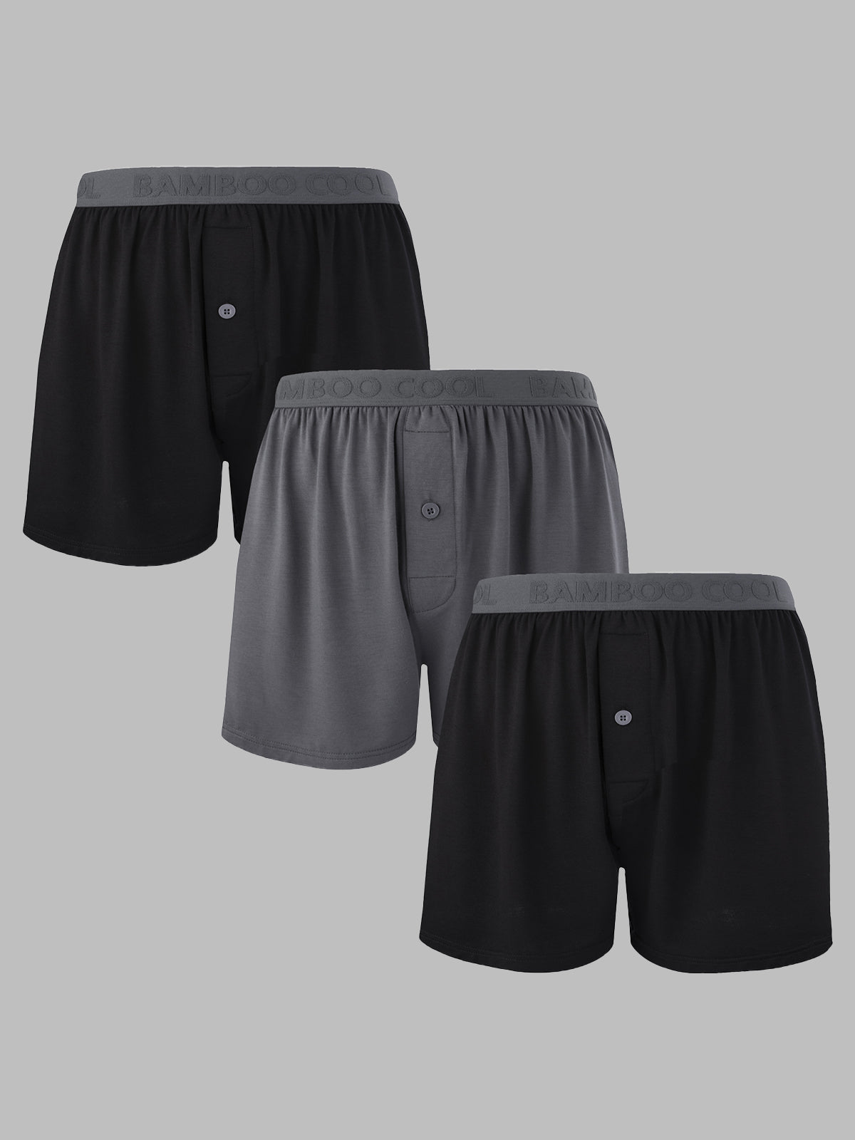 Breathable Men's Boxer Shorts 3 Pack
